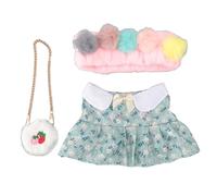 RiToEasysports Plush Doll Clothes Dress Cute DIY Kit for 12 Inch Plush Dolls Role Playing, Cotton Material for Kindergartens (Pompon Headband)