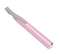 RiToEasysports Portable Eyebrow Hair Remover Power Saving Facial Hair Removal Shaver, Easy to Use ABS Pink 1 Host 1 Brush for Women and Men