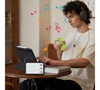 RiToEasysports Portable Guitar Amp, 3W Mini Speaker with MP3 Connectivity for Electric Guitar, Ukulele, Violin, Gain and Tone Control, Headphone Output, Lightweight Design for Home and Outdoor