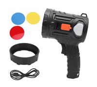 RiToEasysports Portable LED Spotlights, Handheld Flashlight Searchlight with Color Filter Lenses 200mAh Battery for Outdoor Adventures Camping Fishing