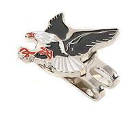RiToEasysports Portable Mini Ball Marker Hat Clip,Black Eagle Pattern Ball Marker with Magnetic Ball Marker
