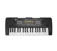 RiToEasysports Portable Multifunctional Kids Piano Keyboard 37 Keys Electronic Piano for Children Ages 3-6 Years Durable Black USB Powered