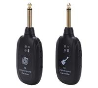 RiToEasysports Portable Wireless Guitar Pickup System Full Frequency Response Long Use Time for Outdoor Events Plastic Black