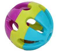 RiToEasysports Pounce Rassle Bell Ball Ball Interactive Toy for Cats, Non - Plastic Cats, the Rattling with Bells, Pet Supplies for Playing Time, with Catch