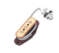 RiToEasysports Pre-Wired 3 String Pickup Input Socket - Solid and Durable - Sound Collection Ideal for DIY Cigar Box Guitar Socket: 6.35mm Size: 62 X 24 X 20mm Material: Maple Wood + Rosewood +