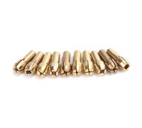 RiToEasysports Precision 0.5-3.2 Mm Brass Collets for Electromut, 10pcs Mini Drill Collet Set for Artistic Creations, Tool-Collet for Projects at Home (Tail Diameter 4.3mm)