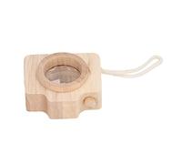 RiToEasysports Prism Lens Toy, Educational Play Inspire Imagination with Bee Eye Vision, Portable Convenience for Children Toddlers, Unique Camera Design Birthday Party Favors (Wood Color)