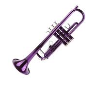 RiToEasysports Professional Bb Trumpet Set - Brass Replacement with Storage Bag - Transparent and Full Sound, Flexible Gliding and Strong Abrasion, Ideal for Solo Performances and Concerts (Purple)
