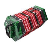 RiToEasysports Professional Button Accordion, Easy to Learn Musical Instrument with 20 Buttons, Adjustable Straps and Convenient Carry Handle (Green)