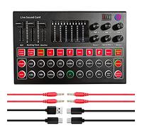 RiToEasysports Professional Sound Card Podcast Equipment Bundle with Type C Interface for Studio Recording Vocals Live Streaming Broadcast Voice Overs
