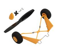 RiToEasysports Propeller Landing Gear Set for XK A160 RC Fixed Wing Aircraft, with Premium Plastic and Iron Material, Smooth Surface, Stable Performance