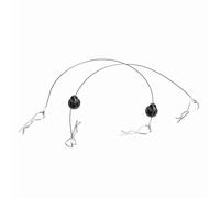 RiToEasysports RC Car Anti-lost Metal Body Shell Clip for 1/10 RC Car, Solid and Durable Wire Brackets for Tight Adaptation, Suitable for Model Enthusiasts, 2PCs Black (Black)