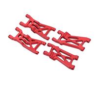 RiToEasysports RC Car Lower Suspension Arm, Aluminum Alloy Front Rear Swing Arm Set for LOSI 1/10 22S 2WD RC Cars, with Stable Performance, Non Bending, Easy to Use, Swing (Red)