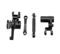 RiToEasysports RC Caster Block, Aluminum Alloy RC Car Steering Blocks for 1/10 BL 2S SLA with Precise Machining, Easy Installation and Compatibility for Greater Structural Integrity and (Black)