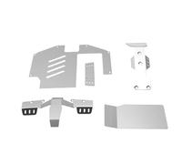 RiToEasysports RC Chassis Armor Skid Plate Set for UDR 1/7 Scale | Five Piece Stainless Steel Guard, 1.5mm Front and 0.9mm Rear Plates, Screw on Direct Upgrade, Off Road Protection