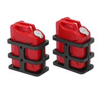 RiToEasysports Rc Crawler Accessories, 1 Pair Plastic RC Car Simulated Fuel Tank Mount Mini Small Oil Can for 1/8 1/10 Simulated Crawler Car Decoration Accessory(Red) Model Accessory