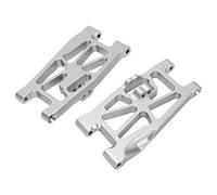 RiToEasysports RC Front Rear Suspension Arm Set, Aluminium Alloy Suspension Arms Swing Hem Arm for Losi Hammer Rey 1/10 RC Cars (Silver) Car Model Accessories