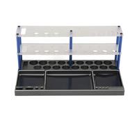 RiToEasysports RC Screwdrivers Organizer, Aluminum Alloy Screw Tray Holder Stand Magnetic Screw Organizer Tool for Models Racing Drone Airplane (Blue Column)