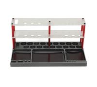 RiToEasysports RC Screwdrivers Organizer, Aluminum Alloy Screw Tray Holder Stand Magnetic Screw Organizer Tool for Models Racing Drone Airplane (Red Column)