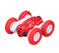 RiToEasysports RC Stunt Car, 2.4Ghz Wireless Small Double Sided 360 Degree Flips with Colorful Lights, for Children Age Above 3 Years (Red)
