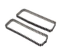 RiToEasysports RC Tank Track Chain, Aluminum Alloy Plastic Durable Crawler Tracks for WPL E 1 GAZ 71, with Stable Vibration Reduction Smooth Operation