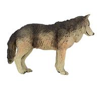 RiToEasysports Realistic Simulation Wolf Animal Figure Plastic Miniature | Safe Eco-friendly Plastic, Realistic Details, 7.1 Inch Toy for Kids Education Home Decor, Storytelling Prop