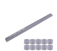 RiToEasysports Reflective Arm Band, Silicon Steel Slap Bands 10 Pack, Auto Crimp Wrap, High Visibility Reflective Bracelet for Clothing Sports Riding Cycling Running (Silver)