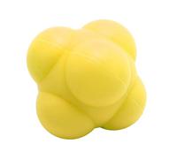 RiToEasysports Reflexs Ball, Silicone Hexagonal Training Ball with Improved Hand Eye Coordination for Kids Exercise and School Activities (Yellow)