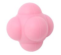 RiToEasysports Reflexs Ball, Silicone Hexagonal Training Ball with Improved Hand Eye Coordination for Kids Exercise and School Activities (Pink)