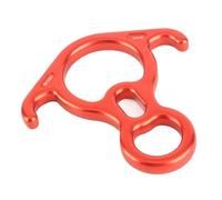 RiToEasysports RELIABLE 50KN Climbing 8 Rappel Ring Staging Rescue Gear Red Aluminum Alloy 1pcs Fire Rescue