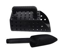 RiToEasysports Sand Sifter Metal Detecting Shovel ABS Lightweight Multi-Purpose Tool for Beach Gold, 11.5in Durable Shovel with Sieve for Adults Kids
