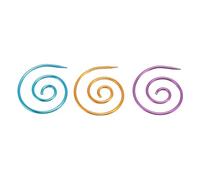 RiToEasysports Shawl Pin Spiral Cable Pin Practical Round Design Metal Material 3Pcs Coasters for Home