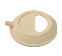 RiToEasysports Silicone Kettle Lid, Soft Long Lasting Odorless Shape Retaining Portable Tea Pot Cover with Streamlined Spout for Smooth Pouring, for Camping and Hand Brew Pots (Khaki)