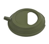 RiToEasysports Silicone Kettle Lid, Soft Long Lasting Odorless Shape Retaining Portable Tea Pot Cover with Streamlined Spout for Smooth Pouring, for Camping and Hand Brew Pots (OD Green)