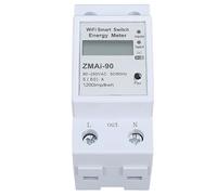 RiToEasysports Single Phase Energy Meter APP Remote Control Monitor for Efficient Electricity Management, Lightweight ABS, 1 Unit