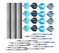 RiToEasysports Soft Dart Set Aluminum Alloy Rod Removable Design | Plastic Tips, Stable Flight for Beginners, Ideal for Office Eye Exercise, Three-Part Replaceable Body, 12Pcs Sport Equipment