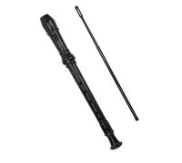 RiToEasysports Sopranically German Recorder Clear Sound 6 Holes for Children Children Beginners Black Abdominal Muscles Ideal Family Fans
