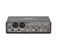 RiToEasysports Sound Card,2 Channel 192KHz 24 Bit USB Sound Card with XLR TRS Input Phantom Power for Computer Recording Guitar Microphone Home Studio