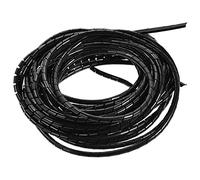 RiToEasysports Spiral Cable Baglama Management Black Wire Winding TV PC Home Office Stem 6 Mm, Organize Cables From Wear and Insulation and Protect