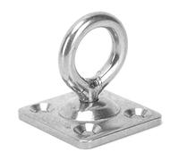 RiToEasysports Stainless Steel 360 Degree Rotating Square Door Buckle, Mirror Polished Corrosion Resistant Stainless Steel 316, with 360 Degree Rotation, for Yachts Ships Marine (Rotating Square