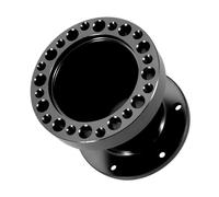 RiToEasysports Sustainable 3 Inch 3 Inch Universal Aluminum Hub Spacer for Improving the Vehicle Handling for Drivers (Black)