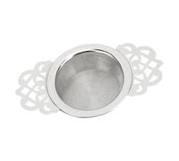 RiToEasysports Tea Infuser Filter with Heat Insulating Base Fine Mesh Strainer for Brewing Loose Leaf Teas 304 Stainless Steel 1 Piece (Flower Style Natural Color)
