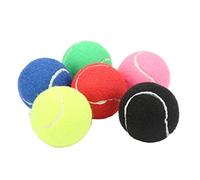 RiToEasysports Tennis Ball Set Cashmere and Rubber Tennis Training Ball 6 Pack Multicolor Low Compression Bounce for Youth Practice Clubs Campus Training Yoga Massage