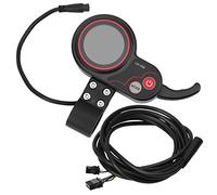 RiToEasysports Thumb Throttle with Display, Electric Scooter Display Thumb Throttle 2 in 1 Speedometer Manual Control Panel for Electric Bike Scooter Agreement 2((48V)