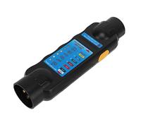 RiToEasysports Trailer Socket Tester, ABS Copper Trailer Plug Tester 7 Pin Circuit Light Test Tool, Clear Pin Labels, Dual End Plug and Socket Check for Truck RV Wiring (#1)