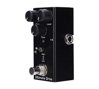 RiToEasysports Ultimate Drive Electric Guitar Effect Pedal, Mini Single True Bypass Overdrive Distortion Pedal with 3 Knobs Volume Gain Tone Control, for Electric Guitar DC 9V