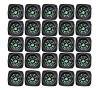 RiToEasysports Umbrella Rope Compass, 25Pcs Portable Paracord Compass 22mm Plastic Hard Shell Survival Bracelet Compass for Paracord Bracelet