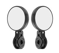 RiToEasysports Universal Large Automotive Rearview Mirrors, CNC Aluminum Handlebar Anti Glare Blue Glass for Modification, Wide Angle Panoramic Extender with Espejos for Carros