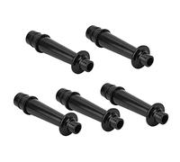 RiToEasysports Universal Straight Melodica Mouthpiece Replacement for 32/37 Key Melodica, Set of 5 for Musical Enthusiasts, ABS Black