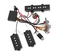 RiToEasysports Upgrade Your Base Sound with Electrical Base Amplifier Cable Wiring Circuit Accessories - Metal Body, A500K Volume, ± 12dB and Treble Control - Ideal for Jazz Player